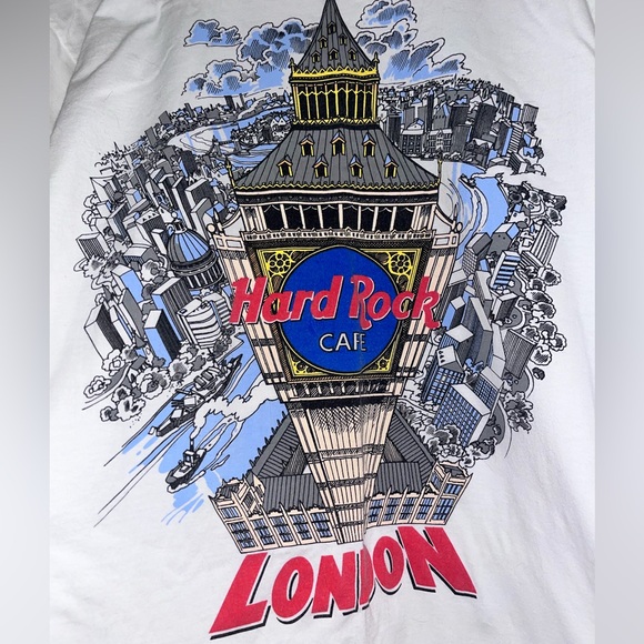 VINTAGE Hard Rock Cafe London Tee Sz Medium - Picture 3 of 9